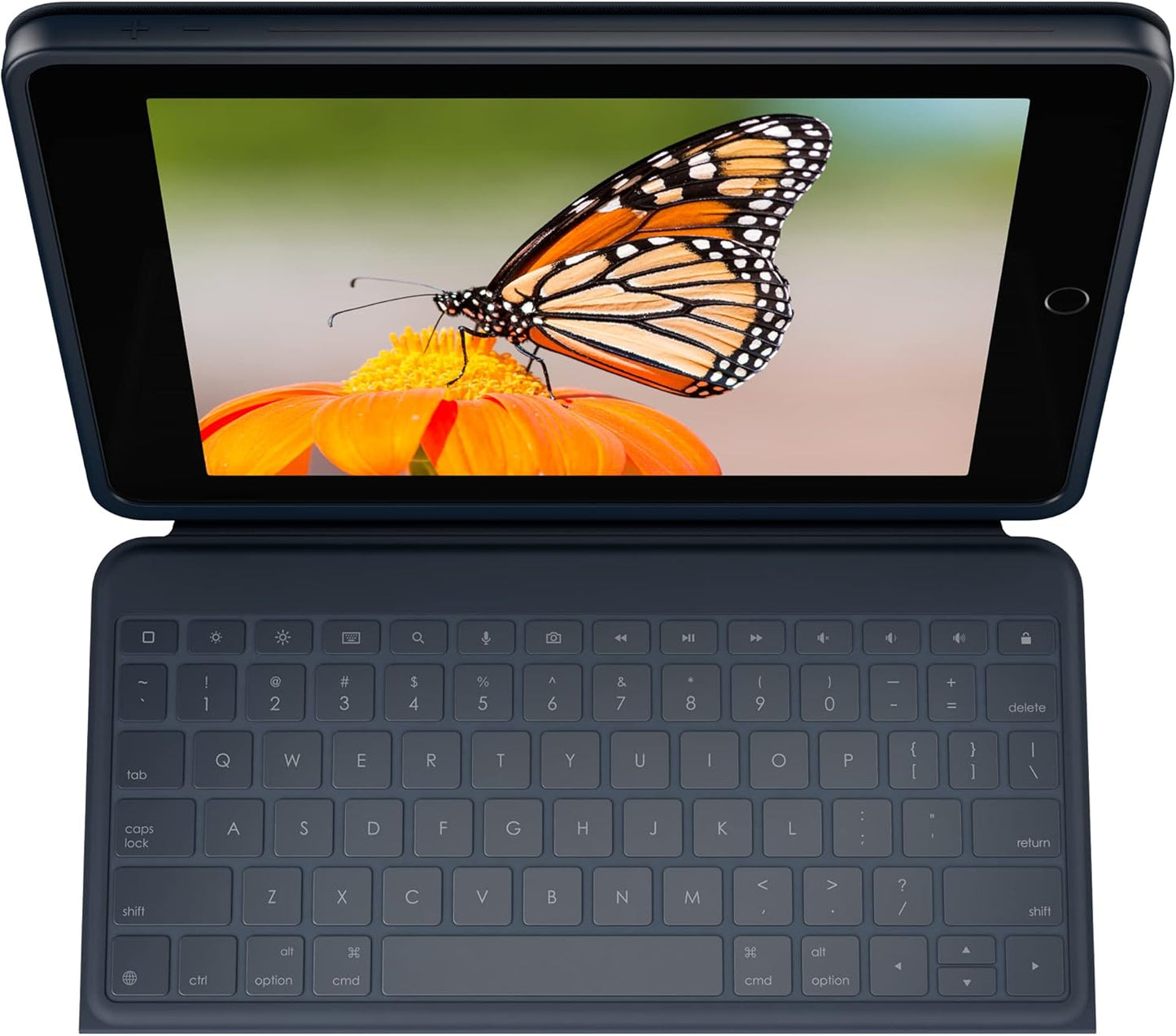 Logitech Rugged Combo 3 iPad Keyboard Case with Smart Connector for iPad (7th, 8th and 9th Generation) for Education - Classic Blue