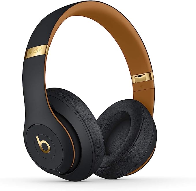 Beats Studio3 Wireless Noise Cancelling Over-Ear Headphones - Apple W1 Headphone Chip, Class 1 Bluetooth, 22 Hours of Listening Time, Built-in Microphone - Midnight Black