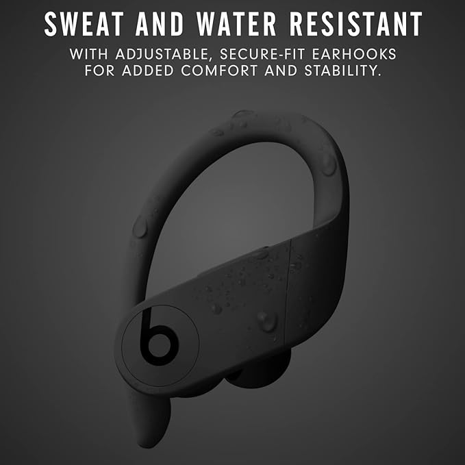 Beats Powerbeats Pro Wireless Earbuds - Apple H1 Headphone Chip, Class 1 Bluetooth Headphones, 9 Hours of Listening Time, Sweat Resistant, Built-in Microphone - Black