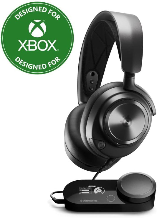 SteelSeries Arctis Nova Pro for Xbox Multi-System Gaming Headset - Premium Hi-Fi Drivers - Hi-Res Audio - 360° Spatial - GameDAC Gen 2 - Stealth Retractable Mic - Xbox, PC, PS5/PS4, Switch