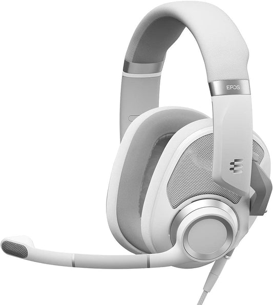 EPOS H6Pro - Open Acoustic Gaming Headset with Mic - Lightweight Headband - Comfortable & Durable Design - Xbox Headset - PS4 Headset - PS5 Headset - PC/Windows Headset - Gaming Accessories (White)