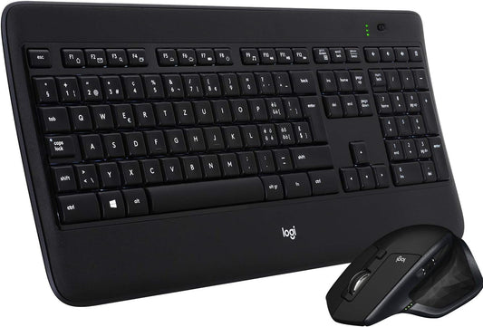 Logitech MX900 Performance Premium Backlit Keyboard and MX Master Mouse Combo , Black