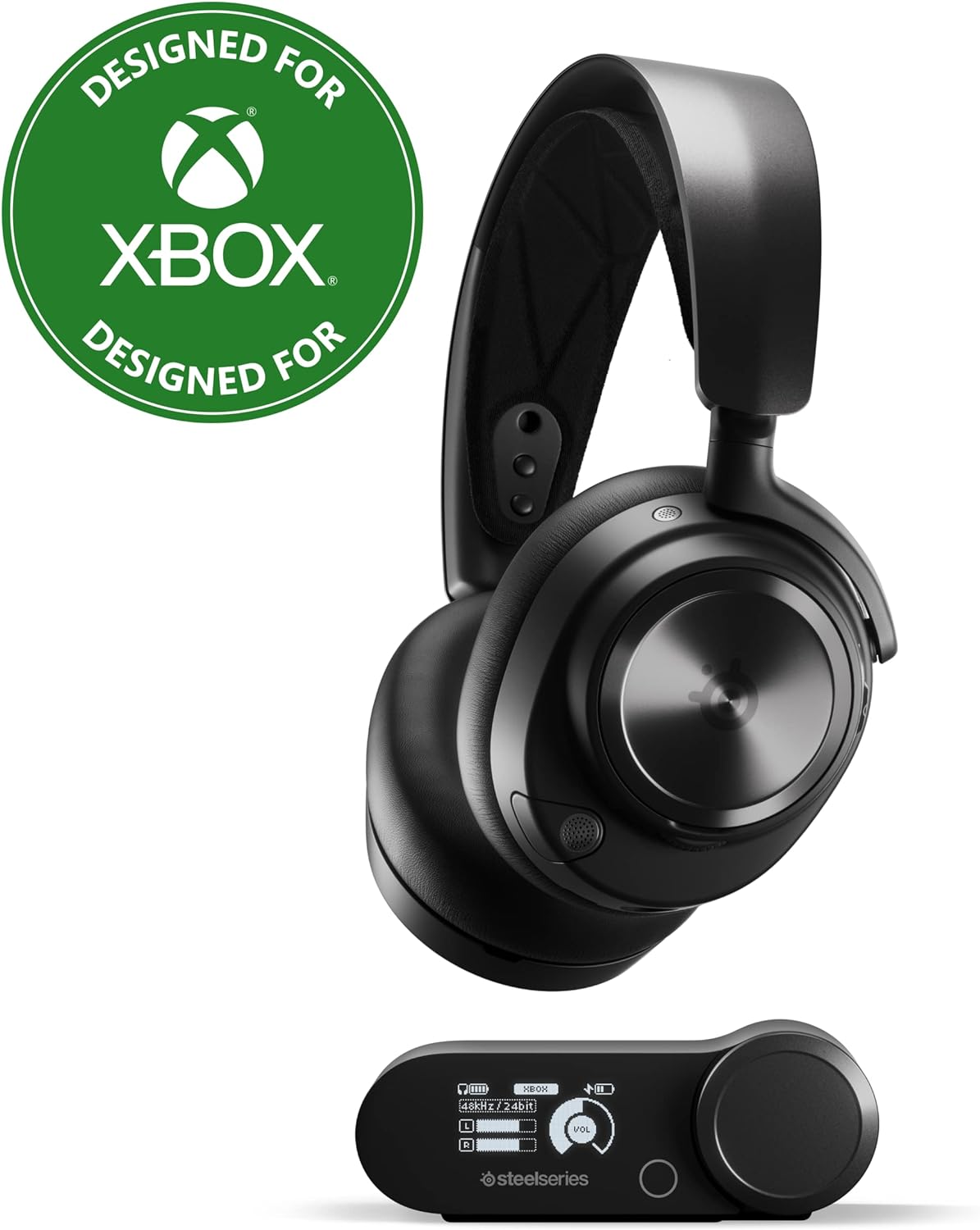 SteelSeries Arctis Nova Pro Wireless Xbox Multi-System Gaming Headset - Premium Hi-Fi Drivers - Active Noise Cancellation Infinity Power System - Stealth Mic - Xbox, Switch, Mobile