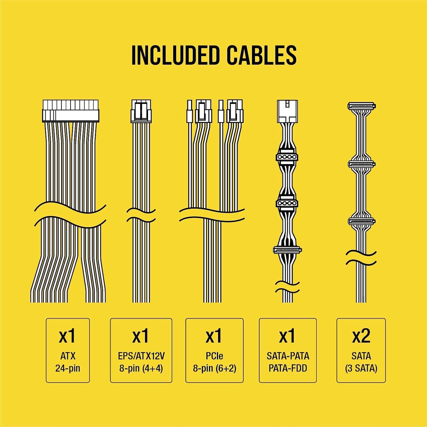 Corsair CV Series, CV550, 550 Watt, 80+ Bronze Certified, Fixed Cable Power Supply (CP-9020210-NA)