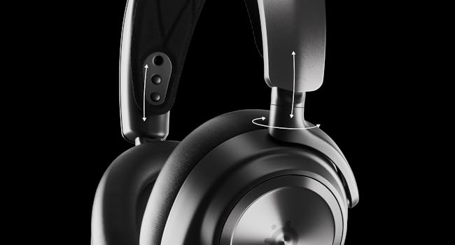 SteelSeries Arctis Nova Pro Multi-System Gaming Headset - Premium Hi-Fi Drivers, Hi-Res Audio - 360° Spatial Audio - GameDAC Gen 2 - ESS Sabre Quad-DAC - Stealth Retractable Mic - PC, PS5, PS4, Switch