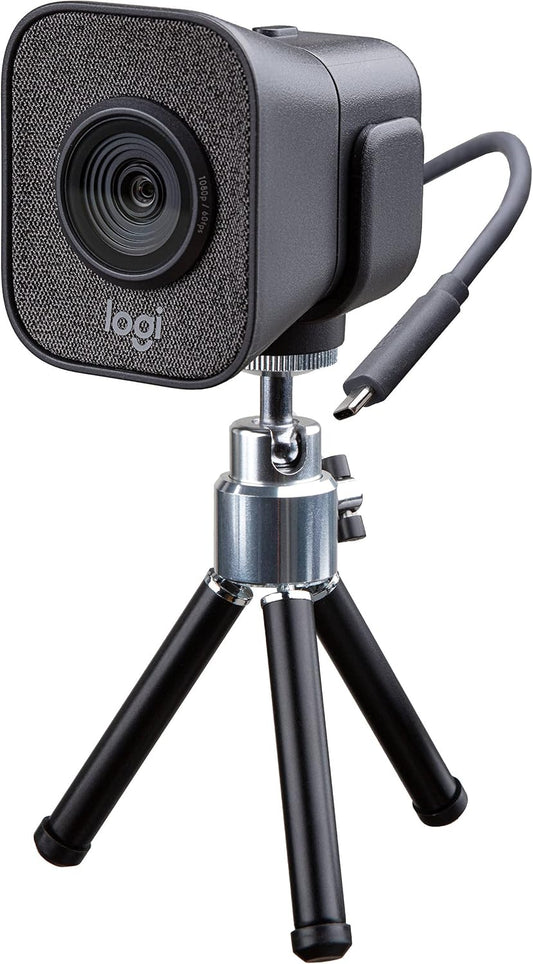 Logitech StreamCam Plus 1080P HD 60fps Streaming Webcam with Tripod - Graphite