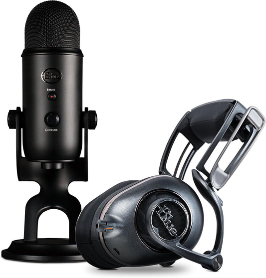 Blue Microphones 1745 Blackout Yeti with Mo-Fi Ninjas in Pyjamas Ultimate Pro Streamer Bundle