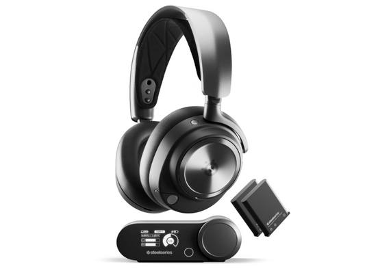 SteelSeries Arctis Nova Pro Wireless Multi-System Gaming Headset - Premium Hi-Fi Drivers - Active Noise Cancellation - Infinity Power System - ClearCast Gen 2 Mic - PS5, PS4, PC, Switch, Mobile