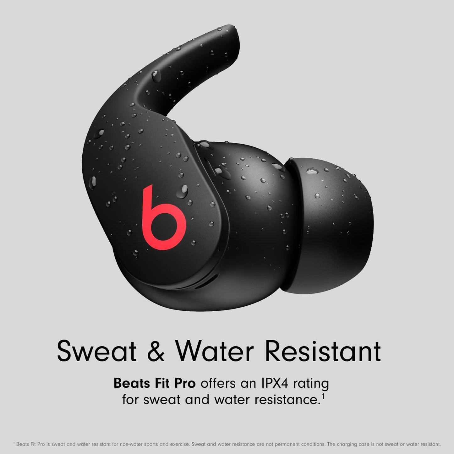 Beats Fit Pro - True Wireless Noise Cancelling Earbuds • Apple H1 Headphone Chip • Compatible with Apple & Android • Class 1 Bluetooth • Built-in Microphone • 6 Hours of Listening Time • Beats Black